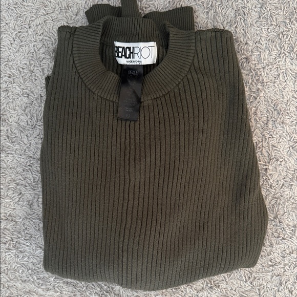 Beach Riot RIBBED SWEATER - OLIVE GREEN - Picture 3 of 3